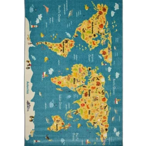 Animal Map Multi 5 Ft. X 8 Ft. Whimsical Area Rug By Mohawk Home | * Best