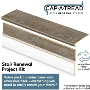 Arnica Lake Oak 1-11/16 In. T X 12-1/8 In. W X 47 In. L For Stairs 1 In. T Stair Tread And Reversible Riser Kit By Cap A Tread | * Best Sale