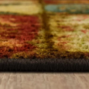 Artifact Panel Multi 3 Ft. X 4 Ft. Machine Washable Patchwork Area Rug By Mohawk Home | * Flash Sale