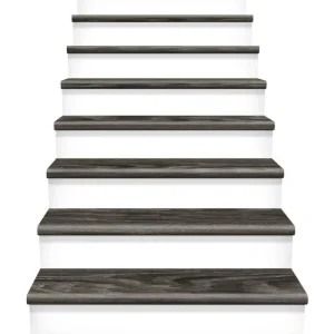 Aspen Oak Black/Noble Oak 47 In. Long X 12-1/8 In. Deep X 1-11/16 In. Height Vinyl Overlay To Cover Stairs 1 In. Thick By Cap A Tread | * Discount