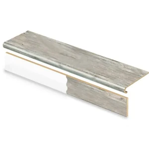 Athabasca Glacier/Pelican Gray 1-11/16 In. T X 12-1/8 In. W X 47 In. L Stair Tread And Reversible Riser Kit By Cap A Tread | * Best