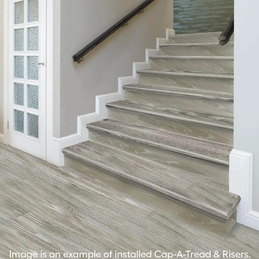 athabasca_glacierpelican__3.webp Athabasca Glacier/Pelican Gray 1-11/16 In. T X 12-1/8 In. W X 47 In. L Stair Tread And Reversible Riser Kit By Cap A Tread | * Best