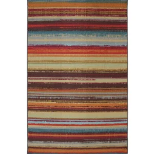 Avenue Stripe Multi 5 Ft. X 8 Ft. Indoor/Outdoor Area Rug By Mohawk Home | * Discount
