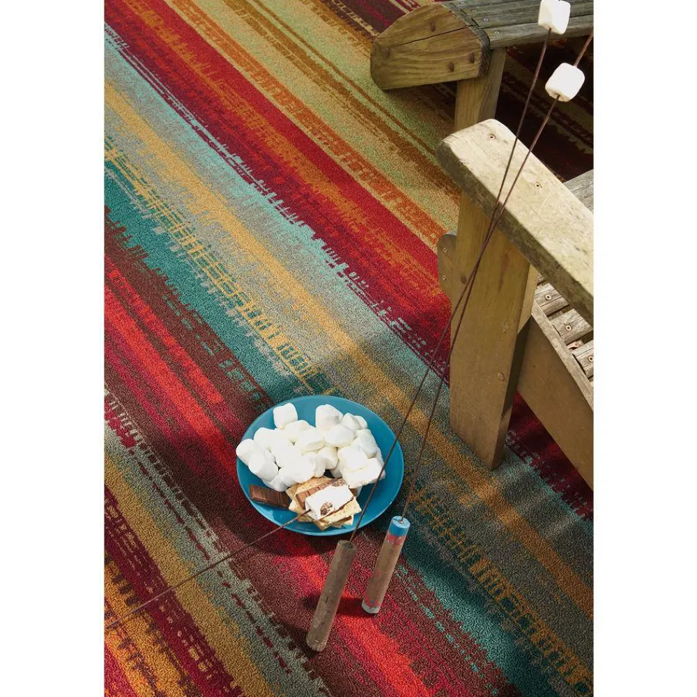 avenue_stripe_multi__ft_x_9.webp Avenue Stripe Multi 5 Ft. X 8 Ft. Indoor/Outdoor Area Rug By Mohawk Home | * Discount