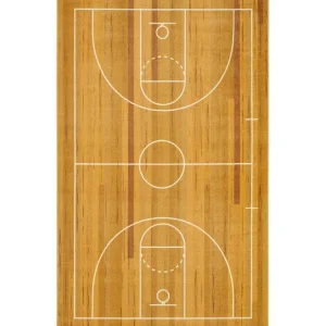 Basketball Court Tan 8 Ft. X 10 Ft. Contemporary Area Rug By Mohawk Home | * Hot