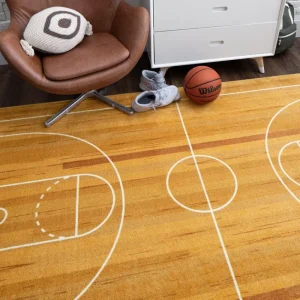 Basketball Court Tan 8 Ft. X 10 Ft. Contemporary Area Rug By Mohawk Home | * Hot