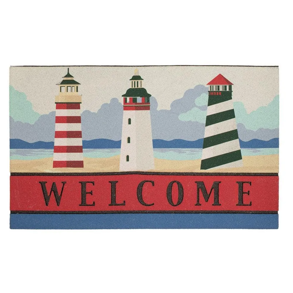 beacons_of_the_ocean__in__0.webp Beacons Of The Ocean 18 In. X 30 In. Recycled Rubber Door Mat By Mohawk Home | * Best Sale
