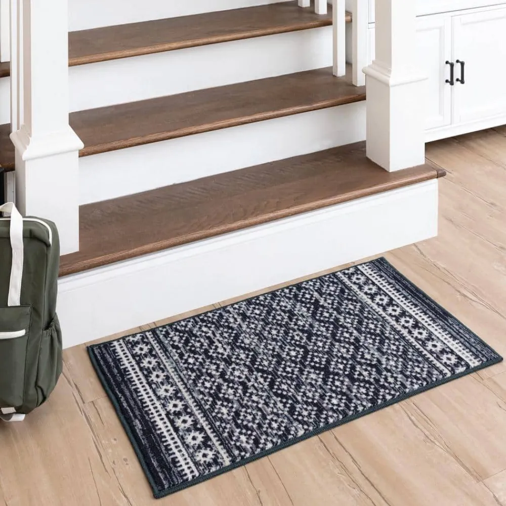 bibury_blue__ft__in_x__ft_1.webp Bibury Blue 1 Ft. 8 In. X 2 Ft. 10 In. Machine Washable Area Rug By Mohawk Home | * Best