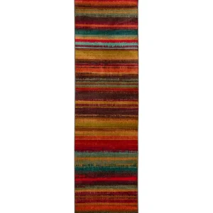 Boho Stripe Multi 2 Ft. X 8 Ft. Machine Washable Striped Runner Rug By Mohawk Home | * Online