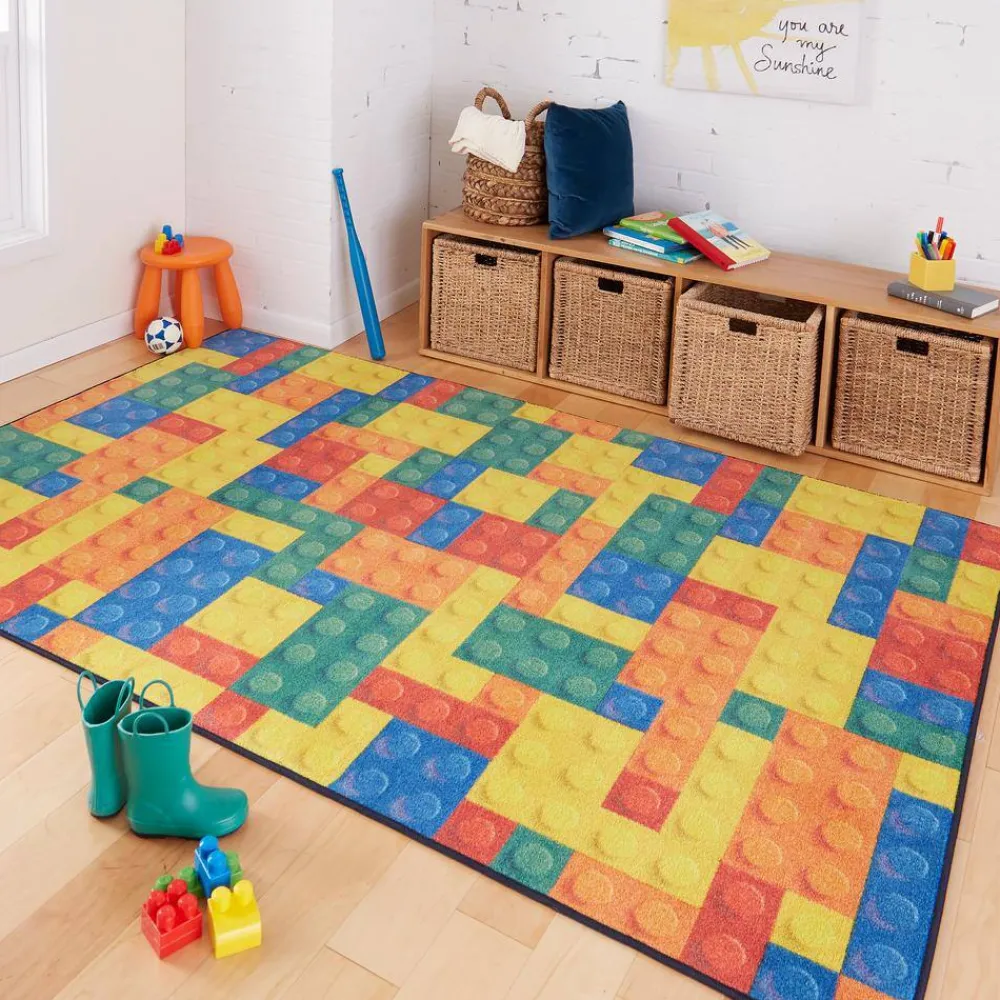building_blocks_multi__ft_1.webp Building Blocks Multi 8 Ft. X 10 Ft. Contemporary Area Rug By Mohawk Home | * Best Sale