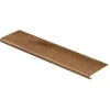 Burnt Oak/Auburn Wood 94 In. L X 12-1/8 In. W X 1-11/16 In. T Vinyl Overlay To Cover Stairs 1 In. Thick By Cap A Tread | * Online