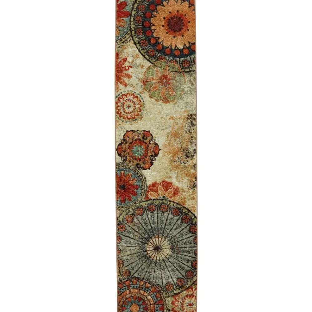 caravan_medallion_multi___0.webp Caravan Medallion Multi 2 Ft. X 8 Ft. Machine Washable Runner Rug By Mohawk Home | * Best