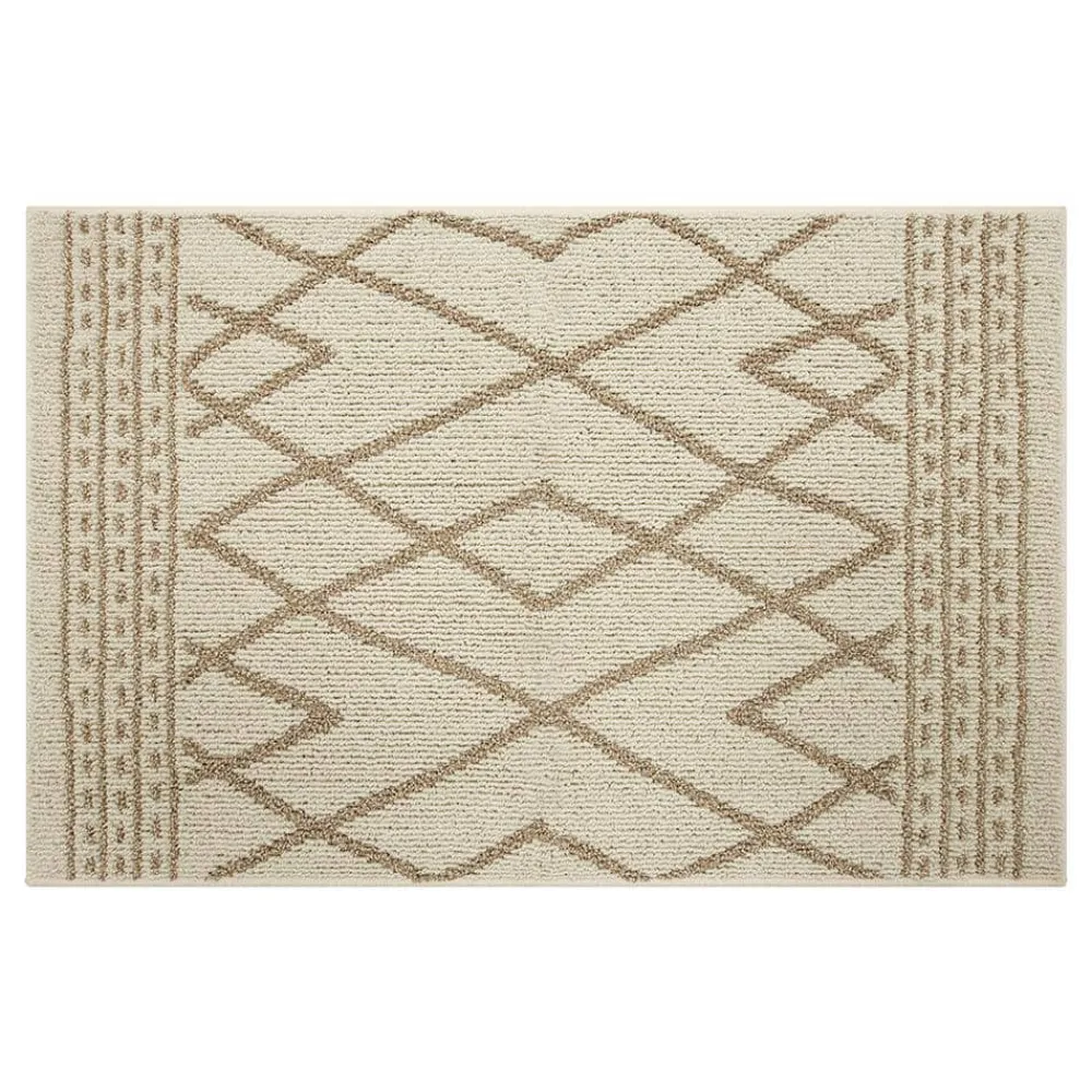 cassius_wheatcream__ft__i_0.webp Cassius Wheat/Cream 2 Ft. 6 In. X 3 Ft. 9 In. Geometric Machine Washable Area Rug By Mohawk Home | * Online