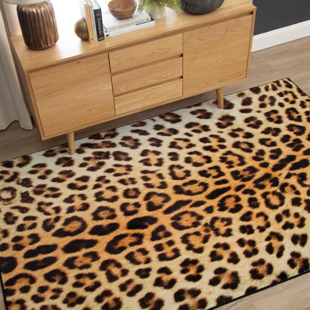 cheetah_spots_tan__ft_x___1.webp Cheetah Spots Tan 8 Ft. X 10 Ft. Animal Print Area Rug By Mohawk Home | * Cheap