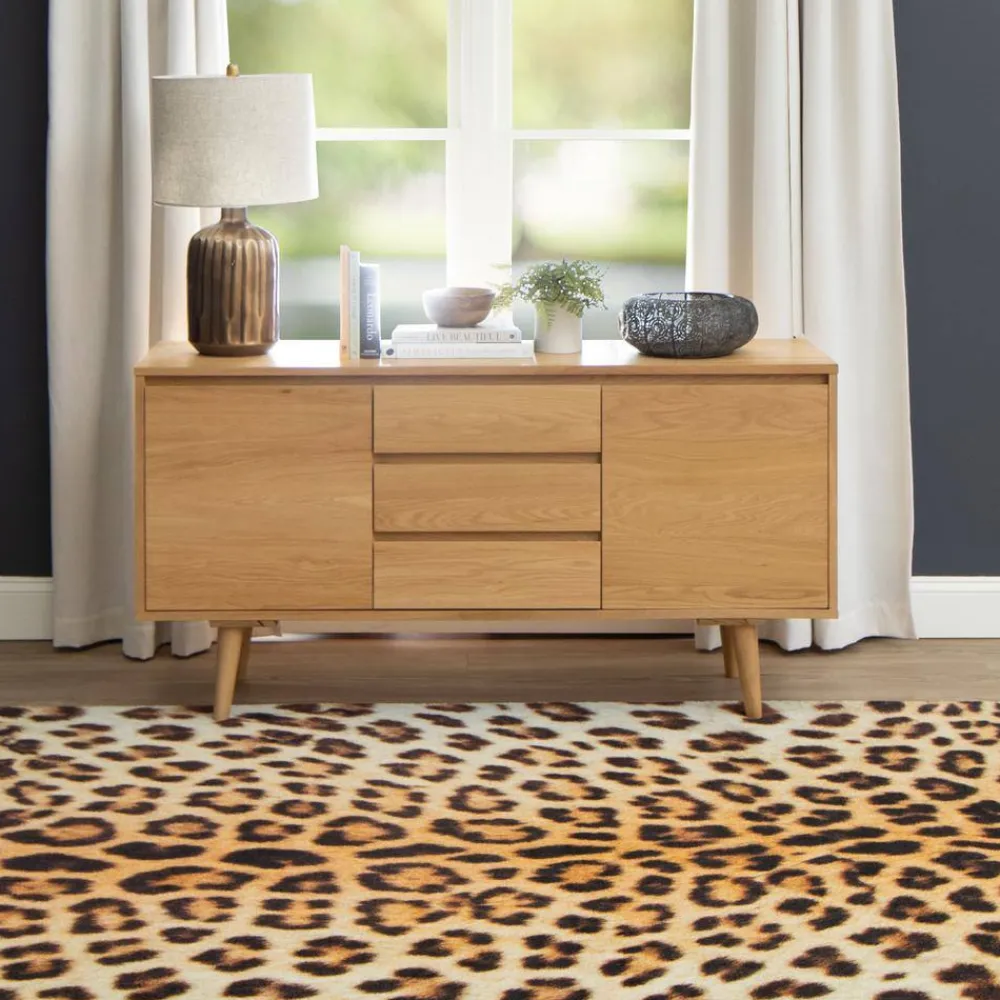 cheetah_spots_tan__ft_x___10.webp Cheetah Spots Tan 8 Ft. X 10 Ft. Animal Print Area Rug By Mohawk Home | * Cheap