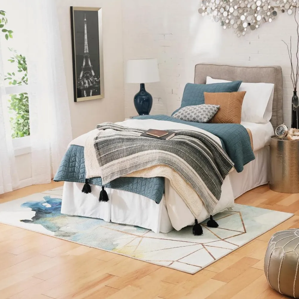 cognition_water_cream__ft_7.webp Cognition Water Cream 10 Ft. X 14 Ft. Abstract Area Rug By Mohawk Home | * Shop
