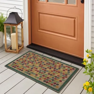 Colorful Dots Bright 18 In. X 30 In. Ornamental Entry Mat By Mohawk Home | * Sale
