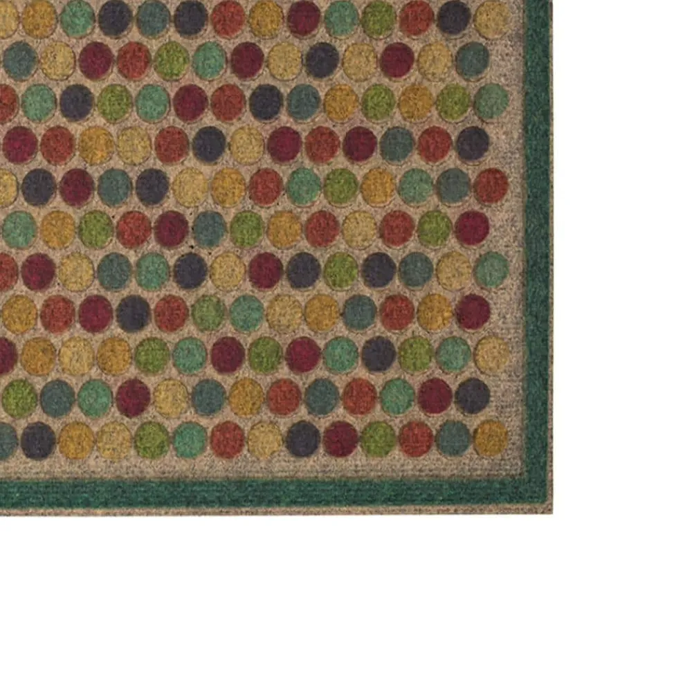 colorful_dots_bright__in__2.webp Colorful Dots Bright 18 In. X 30 In. Ornamental Entry Mat By Mohawk Home | * Sale