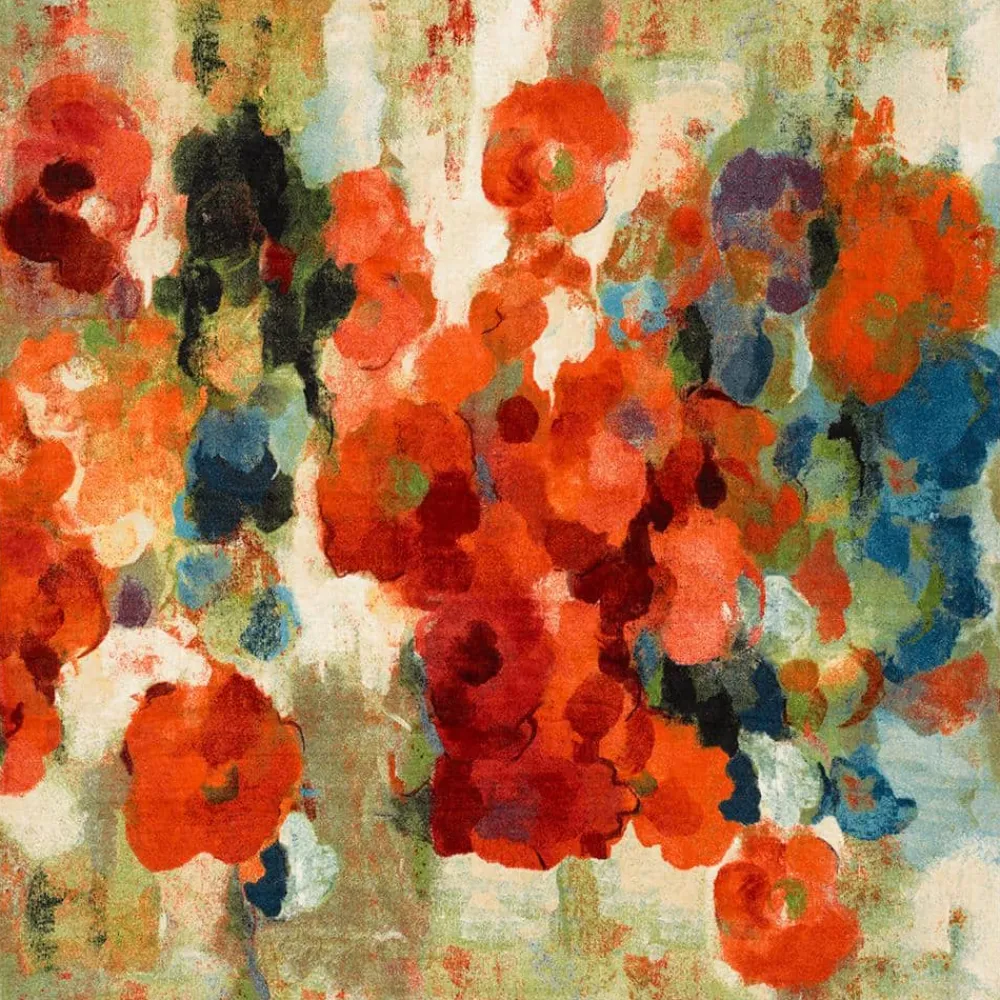 colorful_garden_multi__ft_5.webp Colorful Garden Multi 10 Ft. X 10 Ft. Floral Square Area Rug By Mohawk Home | * Best