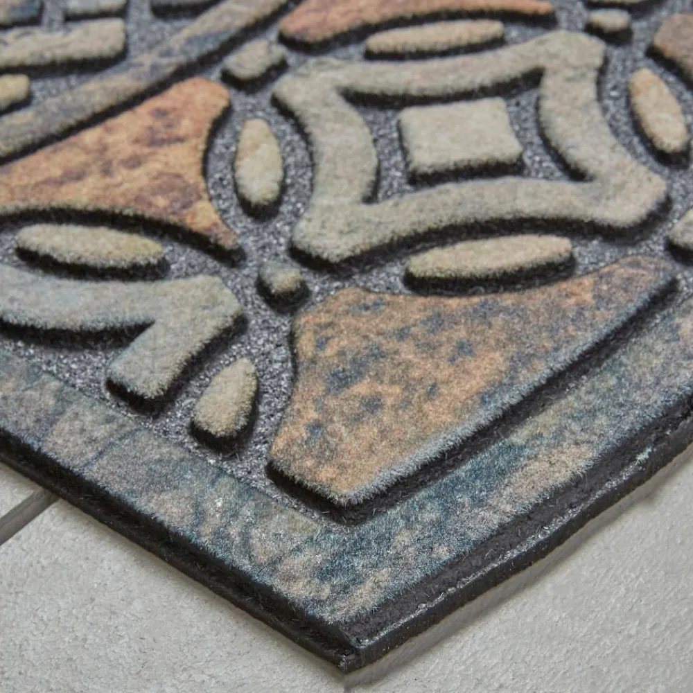 deco_tile_slice_brown__in_3.webp Deco Tile Slice Brown 23 In. X 35 In. Doorscapes Estate Mat By Mohawk Home | * Outlet