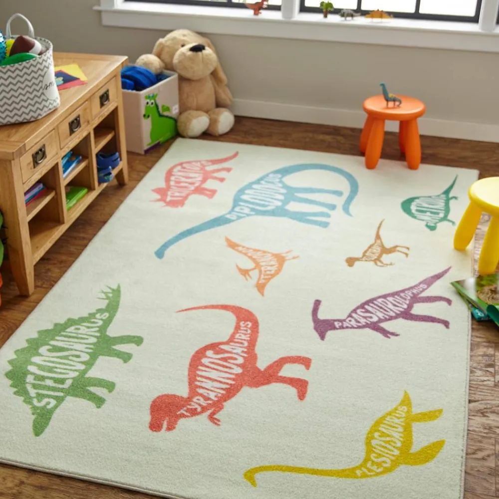 dinosaurs_multi__ft_x__ft_1.webp Dinosaurs Multi 8 Ft. X 10 Ft. Contemporary Area Rug By Mohawk Home | * Sale
