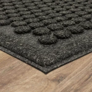 Dots Charcoal 18 In. X 30 In. Impressions Door Mat By Mohawk Home | * Best