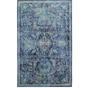 Elizabeth Medium Blue 9 Ft. X 12 Ft. Distressed Area Rug By Mohawk Home | * Hot