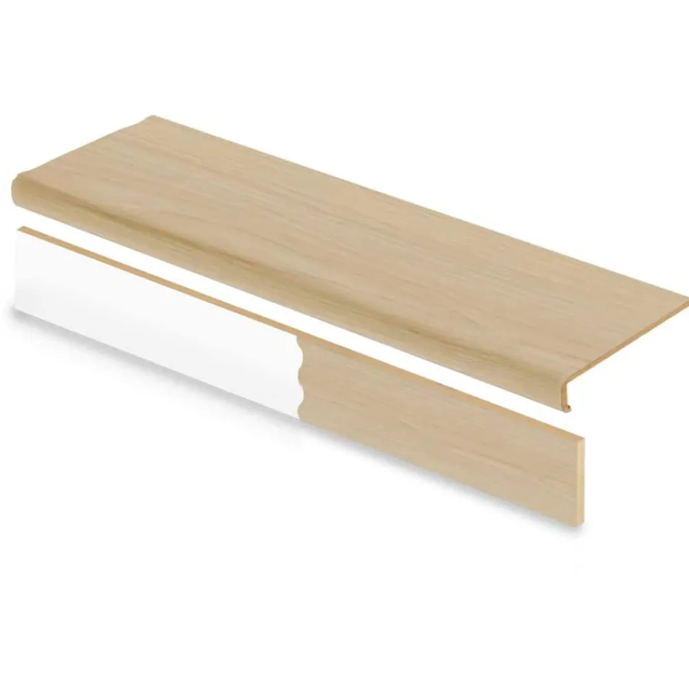 ella_bay_oak_stair_tread__0-1.webp Ella Bay Oak Stair Tread And Reversible Riser Kit 47 In. L X 12-1/8 In. W X 2-3/16 In. T For Stairs 1-1/8 In. To 1-3/4″T By Cap A Tread | * Fashion
