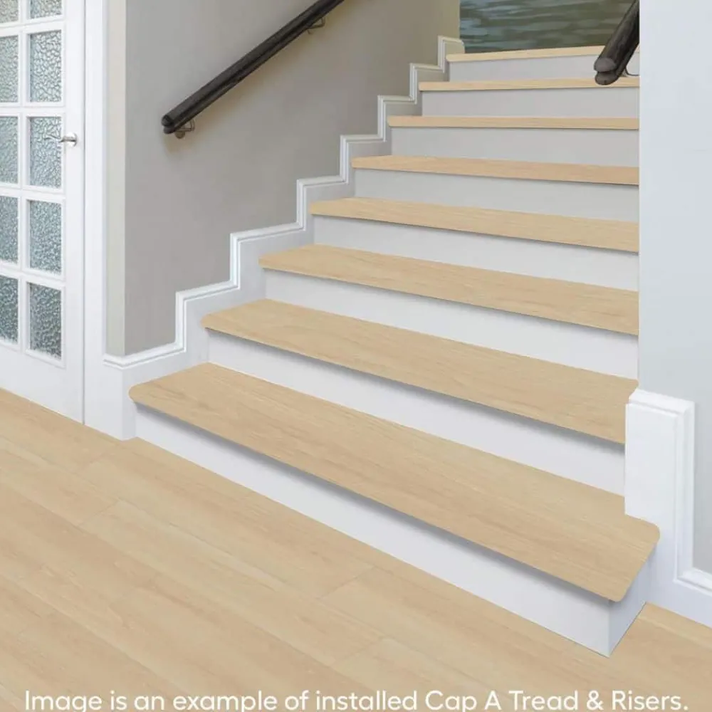 ella_bay_oak_stair_tread__2.webp Ella Bay Oak Stair Tread And Reversible Riser Kit 47 In. L X 12-1/8 In. W X 1-11/16 In. T For Stairs 1 In. T By Cap A Tread | * Hot
