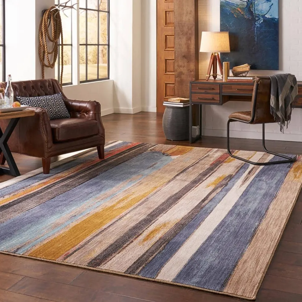 eureka_multi__ft_x__ft_st_1.webp Eureka Multi 5 Ft. X 8 Ft. Striped Area Rug By Mohawk Home | * Best