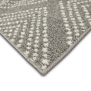 Fairholm Fog/Vaporous Gray 2 Ft. 6 In. X 3 Ft. 9 In. Geometric Machine Washable Area Rug By Mohawk Home | * Best