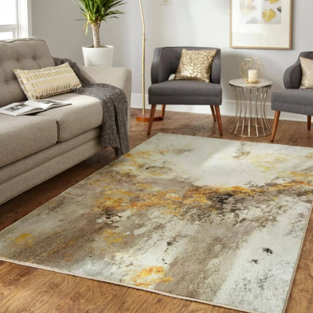 gold_vein_grey__ft_x__ft__1.webp Gold Vein Grey 8 Ft. X 10 Ft. Abstract Area Rug By Mohawk Home | * Clearance