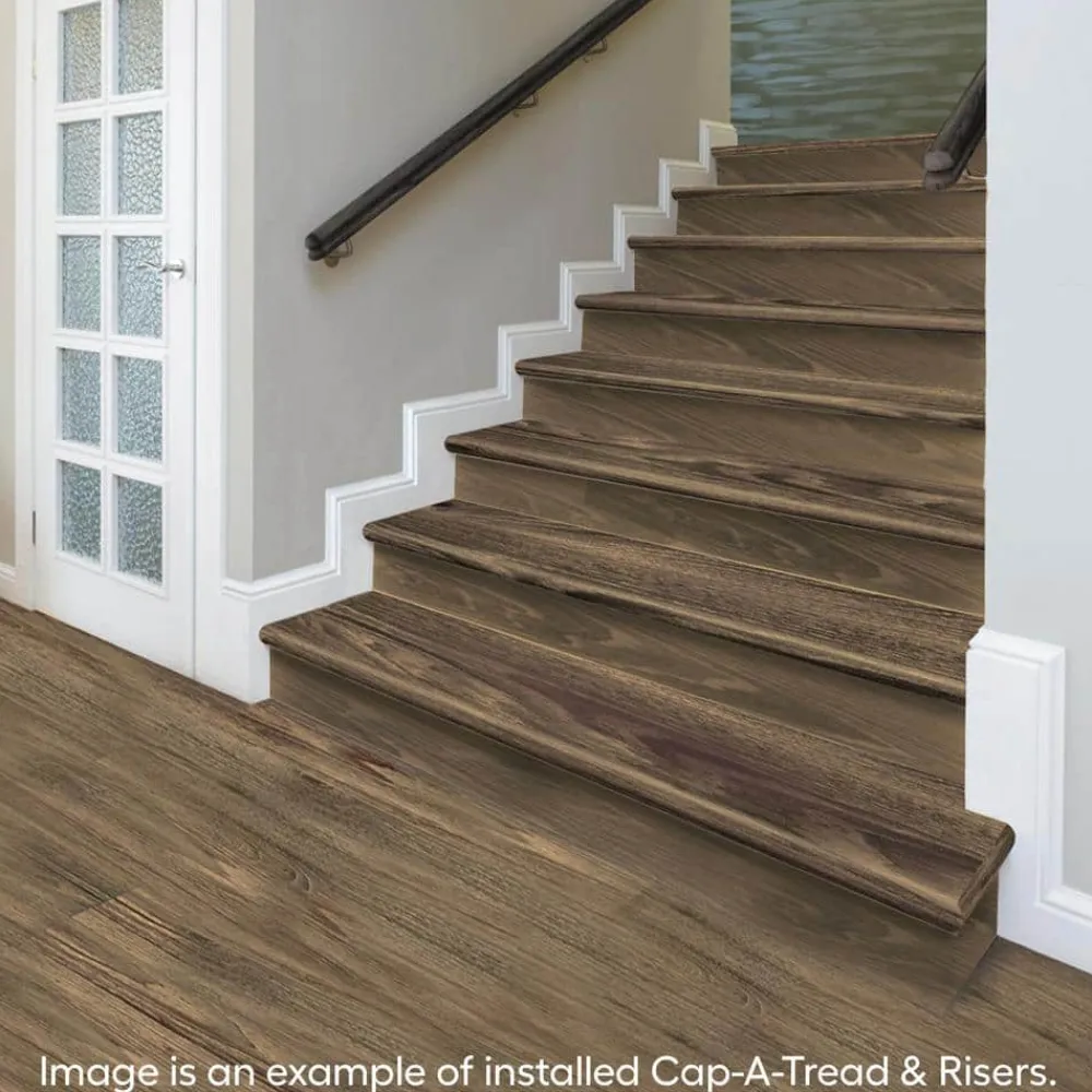 heirloom_pine_stair_tread_2.webp Heirloom Pine Stair Tread And Reversible Riser Kit 47 In. L X 12-1/8 In. W X 1-11/16 In. T For Stairs 1 In. Thick By Cap A Tread | * New
