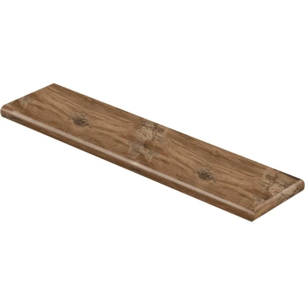 heirloom_pinemountain_kno_0-1.webp Heirloom Pine/Mountain Knot 47 In. Lx12-1/8 In. Wx1-11/16 In. T Vinyl Overlay Right Return For Stairs 1 In. T By Cap A Tread | * Online
