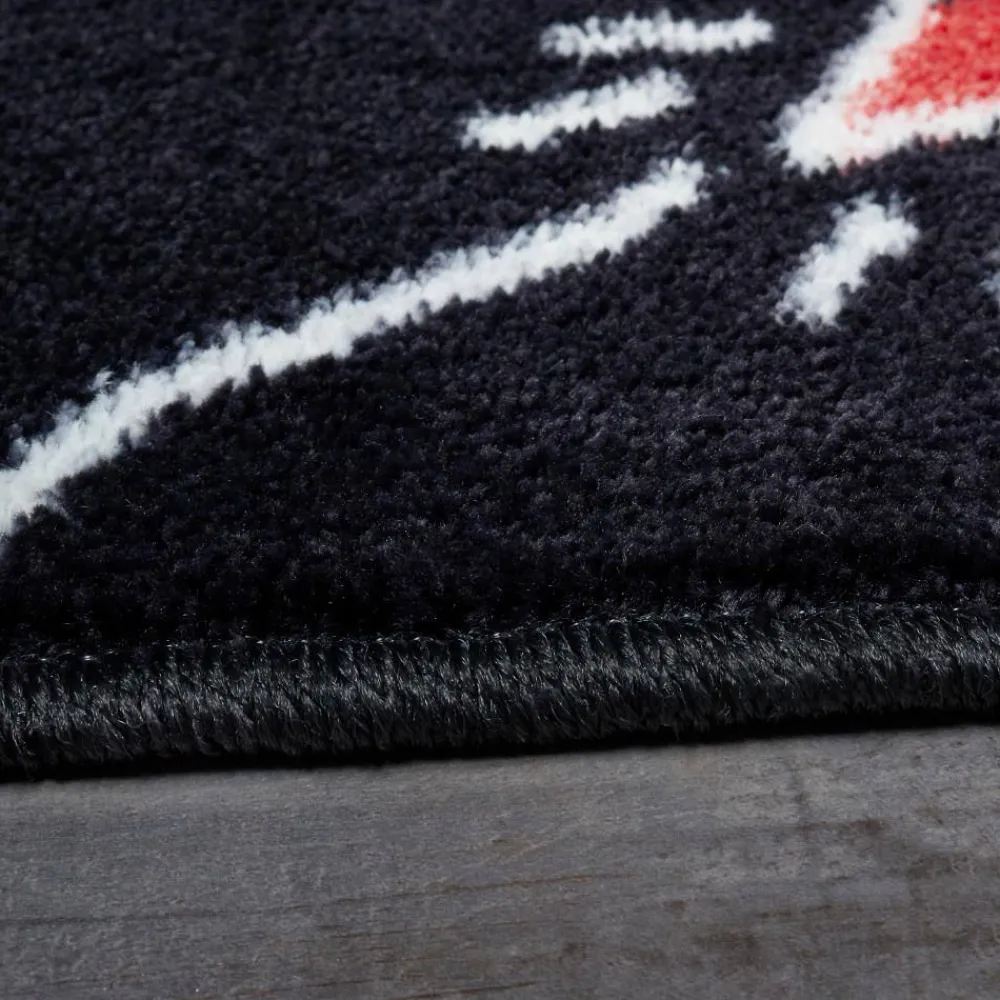 hopscotch_black__ft__in_x_2.webp Hopscotch Black 7 Ft. 6 In. X 10 Ft. Whimsical Area Rug By Mohawk Home | * New