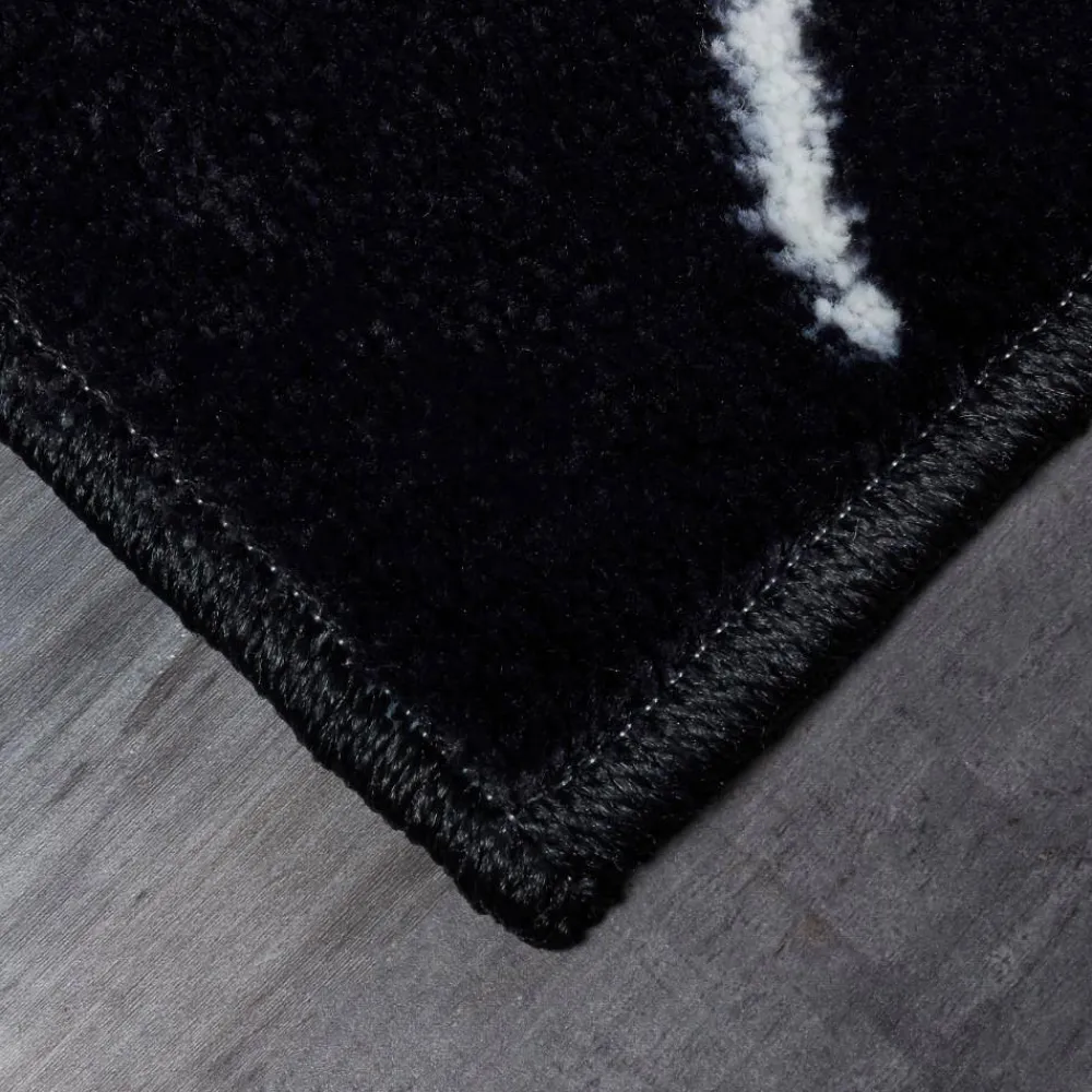 hopscotch_black__ft__in_x_5.webp Hopscotch Black 7 Ft. 6 In. X 10 Ft. Whimsical Area Rug By Mohawk Home | * New