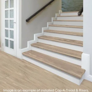 Hunt River Hickory Brown Stair Tread & Reversible Riser Kit 47″ L X 12-1/8″ W X 2-3/16″ T For Stairs 1-1/8″ To 1-3/4″ T By Cap A Tread | * Hot