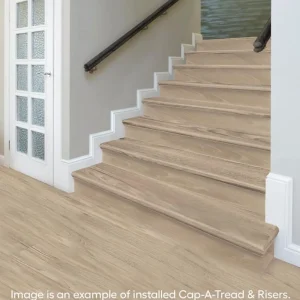 Hunt River Hickory Brown Stair Tread & Reversible Riser Kit 47″ L X 12-1/8″ W X 2-3/16″ T For Stairs 1-1/8″ To 1-3/4″ T By Cap A Tread | * Hot