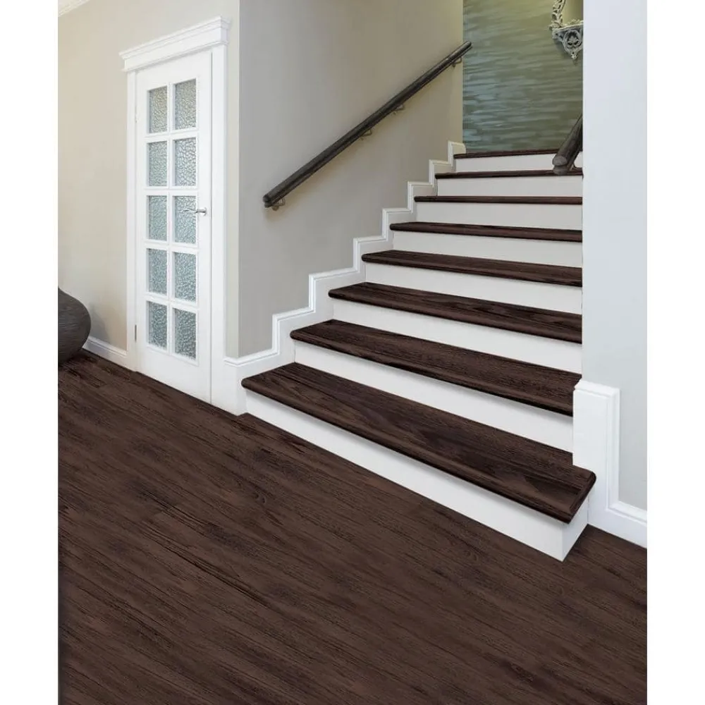 java_scraped_oak_stair_tr_2.webp Java Scraped Oak Stair Tread & Reversible Riser Kit 47 In. L X 12-1/8 In. W X 1-11/16 In. T To Cover Stairs 1 In. Thick By Cap A Tread | * Online