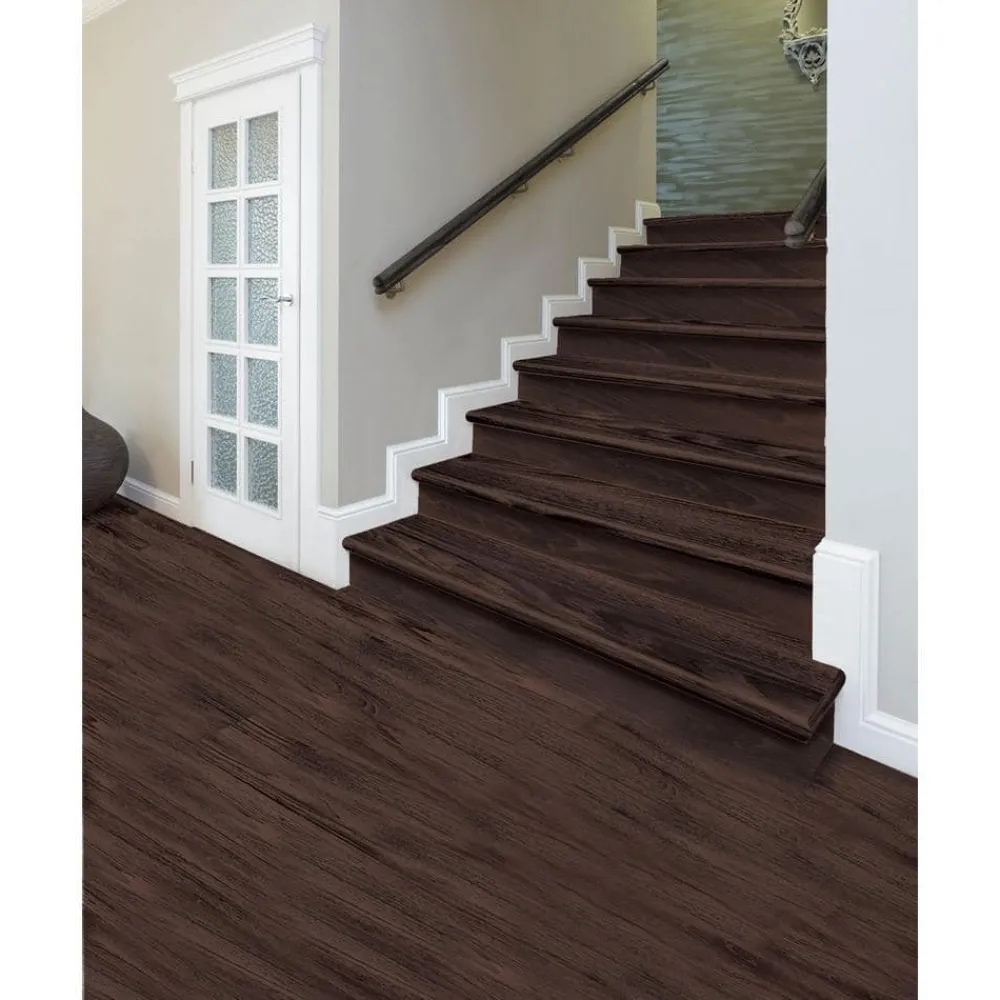 java_scraped_oak_stair_tr_3.webp Java Scraped Oak Stair Tread & Reversible Riser Kit 47 In. L X 12-1/8 In. W X 1-11/16 In. T To Cover Stairs 1 In. Thick By Cap A Tread | * Online
