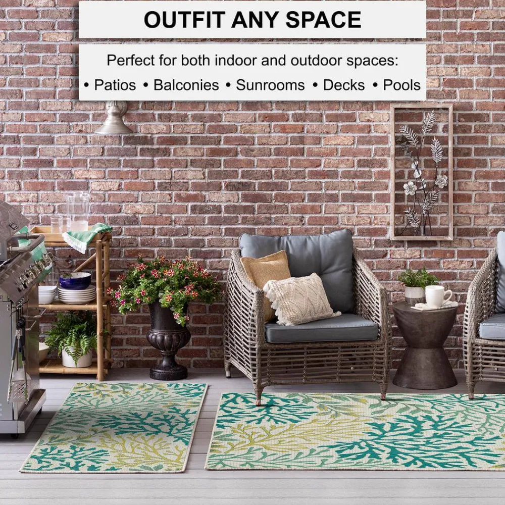 lagoon_teal__ft_x__ft_ind_3.webp Lagoon Teal 10 Ft. X 13 Ft. Indoor/Outdoor Area Rug By Mohawk Home | * Sale