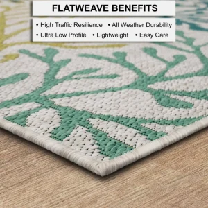 Lagoon Teal 10 Ft. X 13 Ft. Indoor/Outdoor Area Rug By Mohawk Home | * Sale