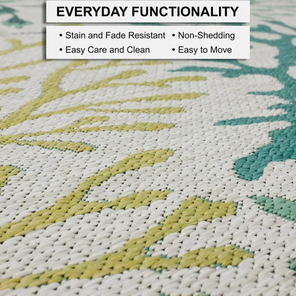 lagoon_teal__ft_x__ft_ind_5.webp Lagoon Teal 10 Ft. X 13 Ft. Indoor/Outdoor Area Rug By Mohawk Home | * Sale