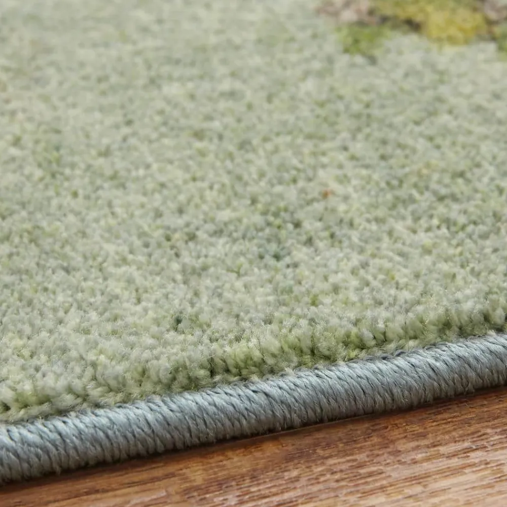 merging_floral_green__ft__6.webp Merging Floral Green 8 Ft. X 10 Ft. Floral Area Rug By Mohawk Home | * Best