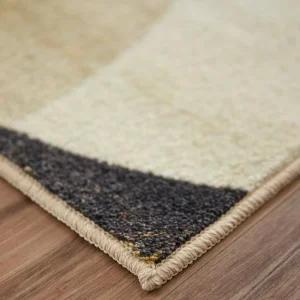 Mirrored Rings Gold 8 Ft. X 10 Ft. Geometric Area Rug By Mohawk Home | * New
