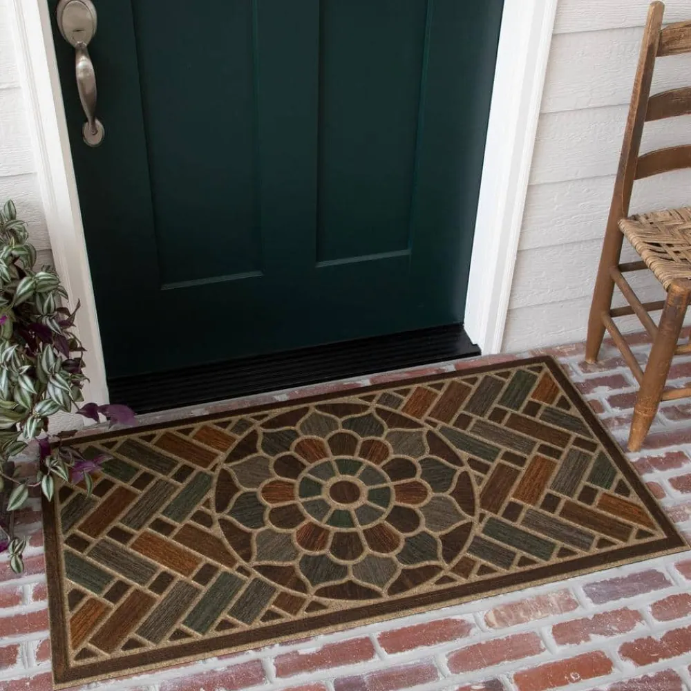 ornamental_brick__in_x__i_1-1.webp Ornamental Brick 24 In. X 48 In. Door Mat By Mohawk Home | * Discount