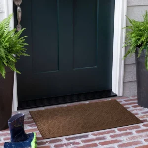 Parquet Impressions Jacquard Copper 24 In. X 36 In. Recycled Rubber Indoor/Outdoor Door Mat By Mohawk Home | * Best