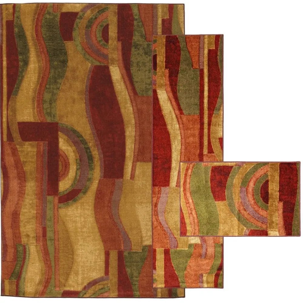 piscasso_wine__ft_x__ft_a_0.webp Piscasso Wine 8 Ft. X 10 Ft. Abstract Area Rug By Mohawk Home | * Store