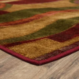 Piscasso Wine 8 Ft. X 10 Ft. Abstract Area Rug By Mohawk Home | * Store