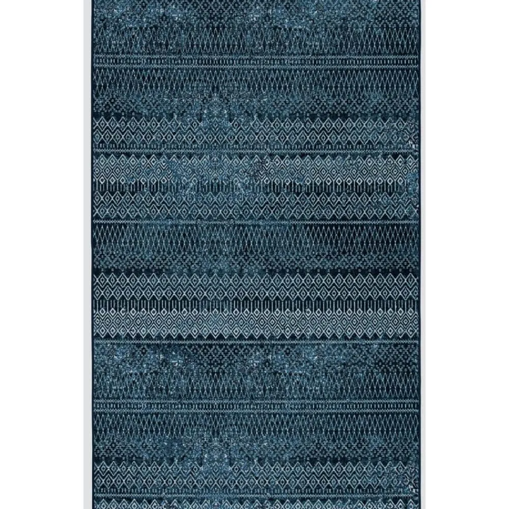 prale_denim_blue__ft_x__f_0.webp Prale Denim Blue 6 Ft. X 9 Ft. Moroccan Area Rug By Mohawk Home | * Outlet